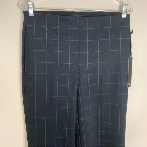 NWT Nicole Miller Wide Leg Plaid Pants M - Picture 8 of 10